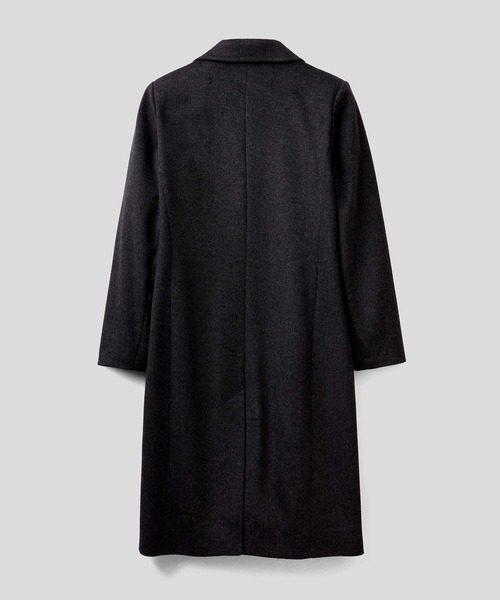 BENETTON (UNITED COLORS OF BENETTON)（ベネトンユナイテッドカラーズオブベネトン）の「ウール混3ボタンシングルコート（ステンカラーコート・レディース・モカ/グレー/ネイビー・38/40/44/42）」の19枚目の写真
