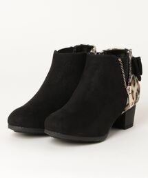 NUOVO | NUOVO ヌオーヴォ ZIP-R 4(19-24) ジップショートブーツ N9272J S.BLACK/LEO(その他シューズ)