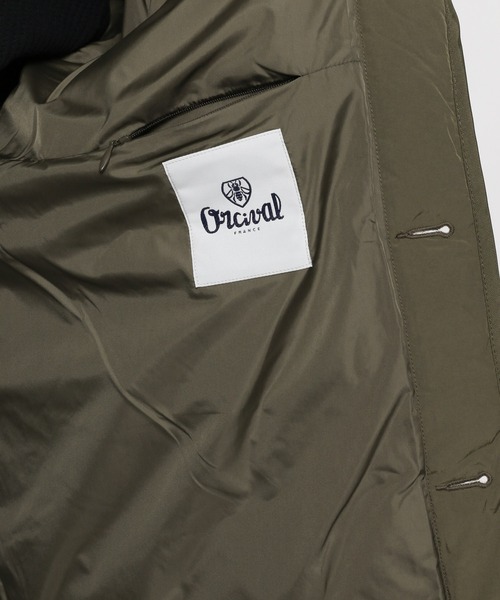 ORCIVAL（オーシバル）の「【ORCIVAL(オーシバル)】キルトダウン ノーカラージャケット（ブルゾン・メンズ・オリーブ・MEDIUM/LARGE）」の11枚目の写真