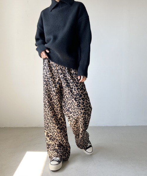 H.Warren(エイチウォーレン)の「レオパードワイドパンツ(その他パンツ・レディース・ブラウン・FREE)」の10枚目の写真