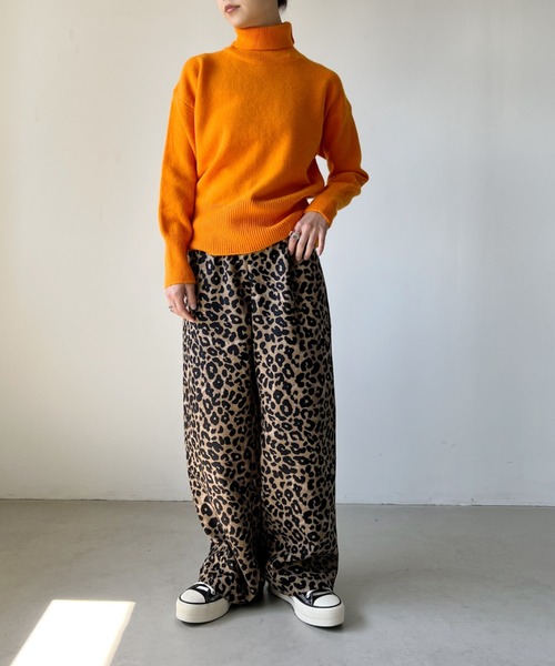 H.Warren(エイチウォーレン)の「レオパードワイドパンツ(その他パンツ・レディース・ブラウン・FREE)」の8枚目の写真
