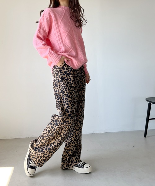 H.Warren(エイチウォーレン)の「レオパードワイドパンツ(その他パンツ・レディース・ブラウン・FREE)」の13枚目の写真