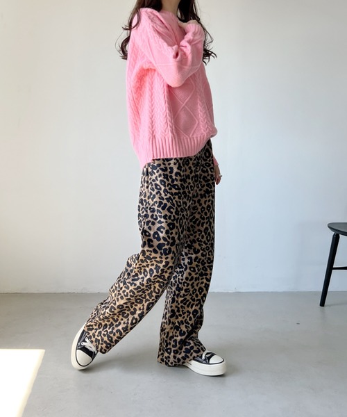 H.Warren(エイチウォーレン)の「レオパードワイドパンツ(その他パンツ・レディース・ブラウン・FREE)」の15枚目の写真