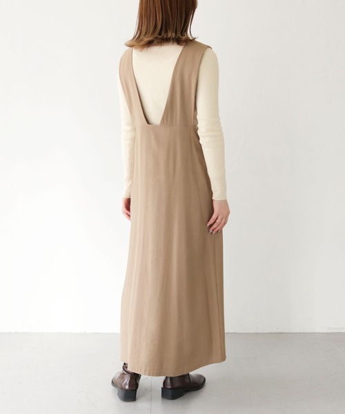 HER CLOSET（ハークローゼット）の「【shemoshelly】WEB限定前後2WAYボタンデザインジャンパースカート（ジャンパースカート・レディース・ブラック/モカ・S/M）」の14枚目の写真