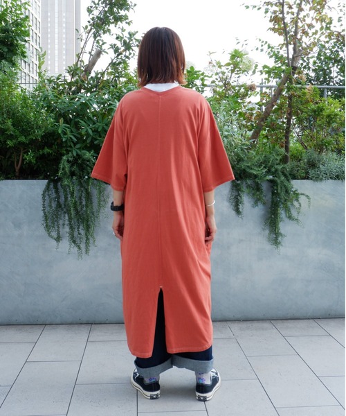 MANASTASH（マナスタッシュ）の「MANASTASH/マナスタッシュ W's RE:CTN COCOON DRESS　ウィメンズ　コクーンワンピース（ワンピース・レディース・ネイビー/オレンジ/グリーン・MEDIUM）」の11枚目の写真