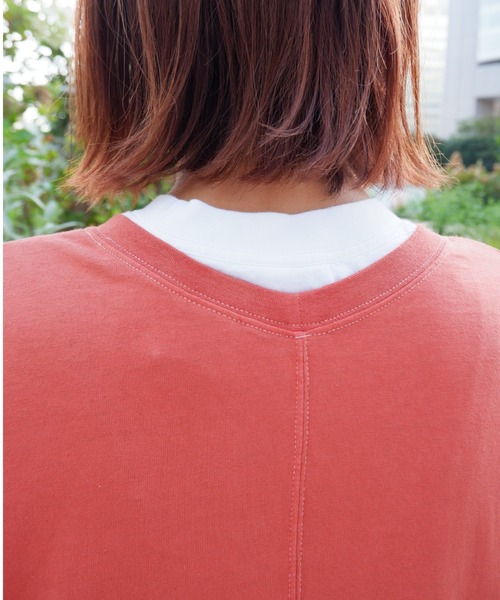 MANASTASH（マナスタッシュ）の「MANASTASH/マナスタッシュ W's RE:CTN COCOON DRESS　ウィメンズ　コクーンワンピース（ワンピース・レディース・ネイビー/オレンジ/グリーン・MEDIUM）」の4枚目の写真