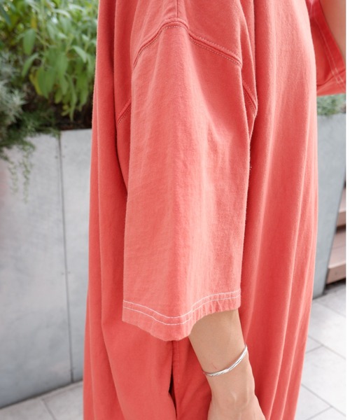 MANASTASH（マナスタッシュ）の「MANASTASH/マナスタッシュ W's RE:CTN COCOON DRESS　ウィメンズ　コクーンワンピース（ワンピース・レディース・ネイビー/オレンジ/グリーン・MEDIUM）」の12枚目の写真