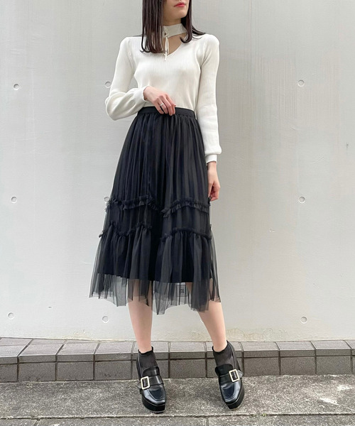 titty＆Co. PETIT（ティティアンドコープティ）の「【titty&Co.PETIT】リバーシブルプリーツスカート（スカート・レディース・ホワイト/ブラック/ブラウン・FREE）」の3枚目の写真