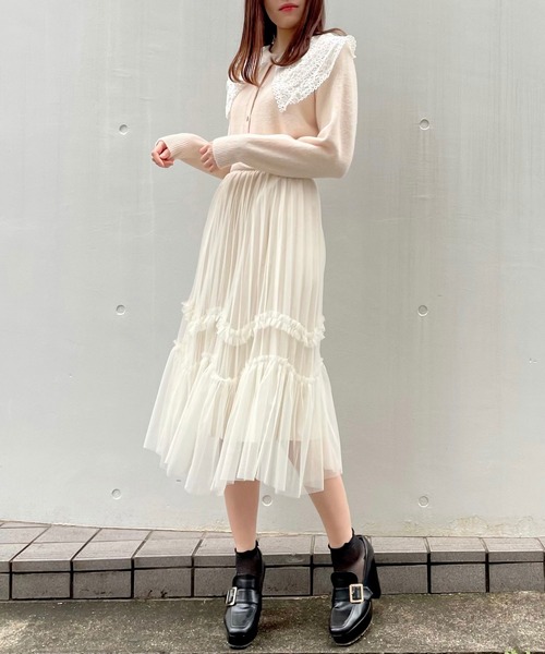 titty＆Co. PETIT（ティティアンドコープティ）の「【titty&Co.PETIT】リバーシブルプリーツスカート（スカート・レディース・ホワイト/ブラック/ブラウン・FREE）」の7枚目の写真