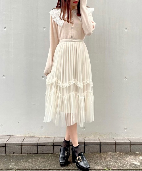 titty＆Co. PETIT（ティティアンドコープティ）の「【titty&Co.PETIT】リバーシブルプリーツスカート（スカート・レディース・ホワイト/ブラック/ブラウン・FREE）」の8枚目の写真