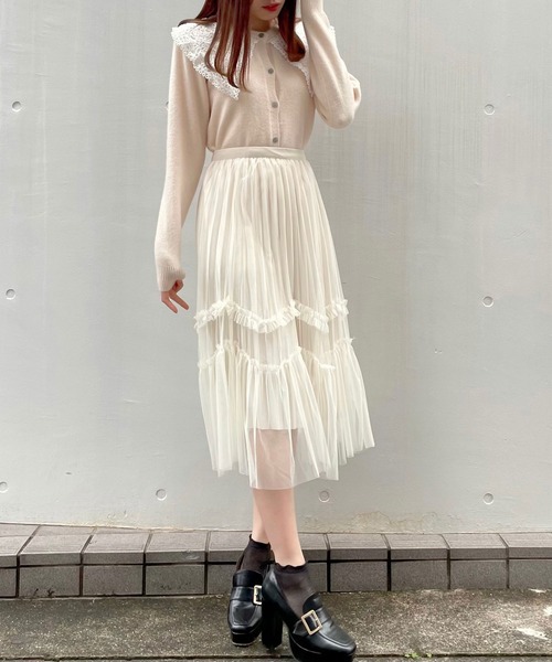 titty＆Co. PETIT（ティティアンドコープティ）の「【titty&Co.PETIT】リバーシブルプリーツスカート（スカート・レディース・ホワイト/ブラック/ブラウン・FREE）」の5枚目の写真