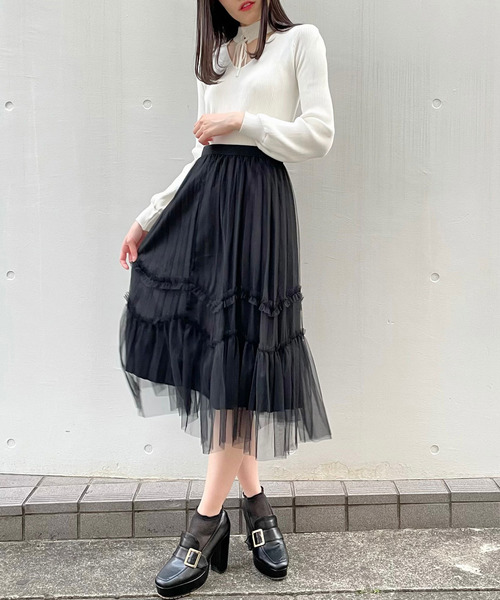 titty＆Co. PETIT（ティティアンドコープティ）の「【titty&Co.PETIT】リバーシブルプリーツスカート（スカート・レディース・ホワイト/ブラック/ブラウン・FREE）」の10枚目の写真