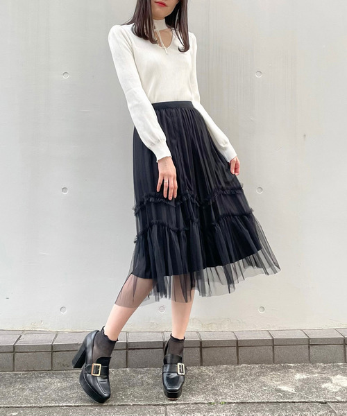 titty＆Co. PETIT（ティティアンドコープティ）の「【titty&Co.PETIT】リバーシブルプリーツスカート（スカート・レディース・ホワイト/ブラック/ブラウン・FREE）」の12枚目の写真