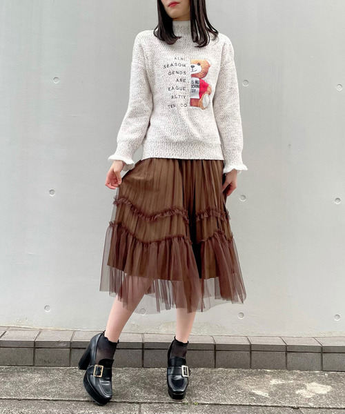 titty＆Co. PETIT（ティティアンドコープティ）の「【titty&Co.PETIT】リバーシブルプリーツスカート（スカート・レディース・ホワイト/ブラック/ブラウン・FREE）」の14枚目の写真