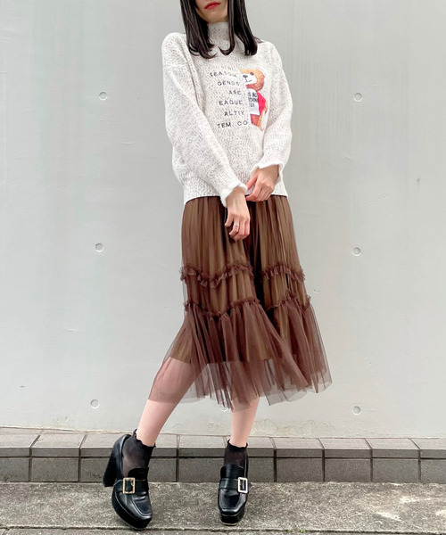 titty＆Co. PETIT（ティティアンドコープティ）の「【titty&Co.PETIT】リバーシブルプリーツスカート（スカート・レディース・ホワイト/ブラック/ブラウン・FREE）」の15枚目の写真