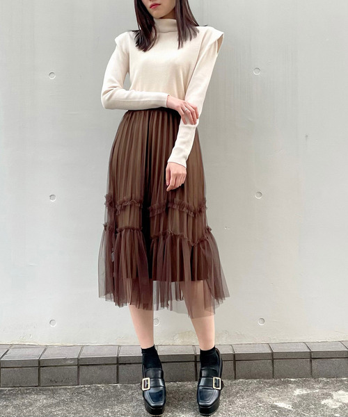 titty＆Co. PETIT（ティティアンドコープティ）の「【titty&Co.PETIT】リバーシブルプリーツスカート（スカート・レディース・ホワイト/ブラック/ブラウン・FREE）」の20枚目の写真