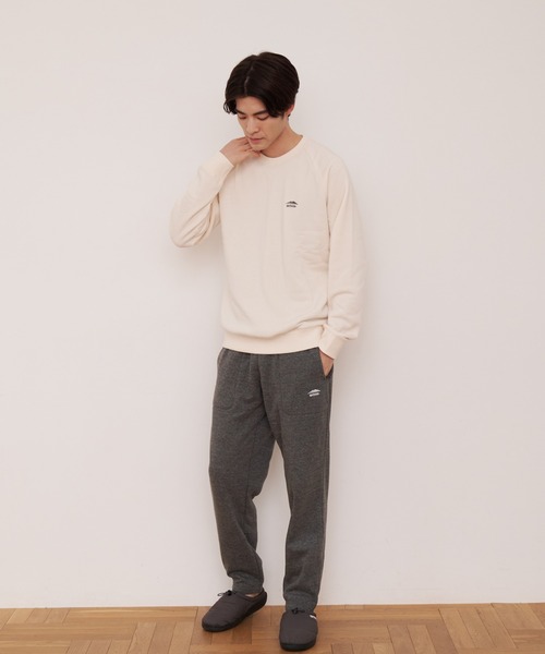 OUTDOOR PRODUCTS APPAREL(アウトドアプロダクツアパレル)の「身頃ボア トレーナー ワンポイントブランドロゴスウェットトレーナー(スウェット・メンズ・杢グレー/ブラック/ワイン/オリーブ/アイボリー/ライトブラウン/ライトグリーン/ネイビー/ベージュ・MEDIUM/LARGE/X-LARGE)」の18枚目の写真