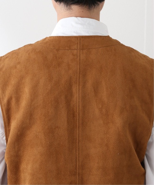 JOURNAL STANDARD relume SELECT（ジャーナルスタンダードレリュームセレクト）の「【迷迭香/マンネンロウ】VEGAN SUEDE Hervest ベスト（ベスト・メンズ・ブラック/キャメル・2/3）」の12枚目の写真