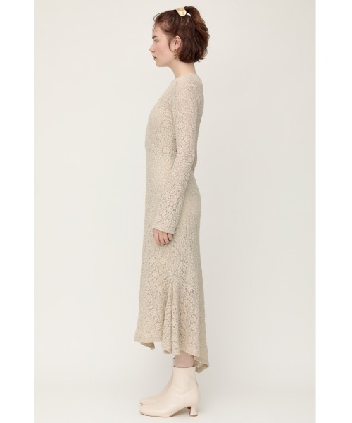 SLY（スライ）の「RANDOM HEM LACE DRESS ラウンド ヘム レース