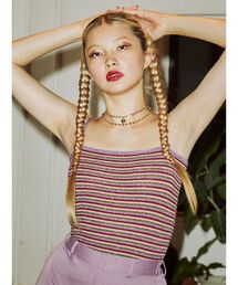 jouetie | パターンサマーニットキャミソール(キャミソール)