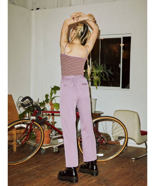 jouetie(ジュエティ)の「パターンサマーニットキャミソール(キャミソール・レディース・ブラック/オレンジ/グリーン/パープル・MEDIUM)」の14枚目の写真