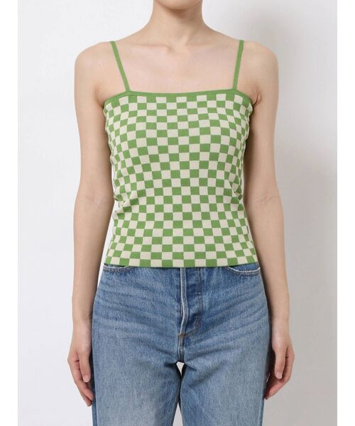 jouetie(ジュエティ)の「パターンサマーニットキャミソール(キャミソール・レディース・ブラック/オレンジ/グリーン/パープル・MEDIUM)」の11枚目の写真