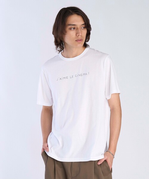 agnes b.(アニエスベー)の「S345 TS メッセージTシャツ(Tシャツ/カットソー・メンズ・ホワイト・1/2/3)」の1枚目の写真