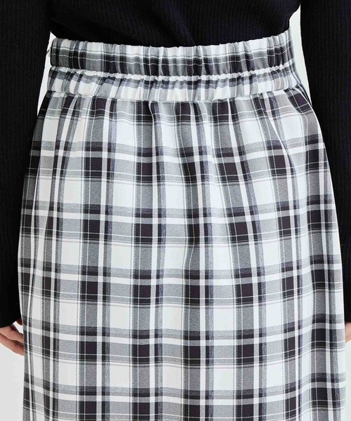 vis-`a-vis（ビサビ）の「【一部店舗限定】チェック柄イレヘムマーメイドスカート【セットアップ対応】（スカート・レディース・ラベンダー/ブラック系その他・S/M）」の8枚目の写真