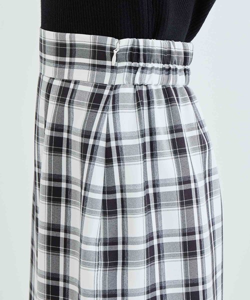 vis-`a-vis（ビサビ）の「【一部店舗限定】チェック柄イレヘムマーメイドスカート【セットアップ対応】（スカート・レディース・ラベンダー/ブラック系その他・S/M）」の10枚目の写真