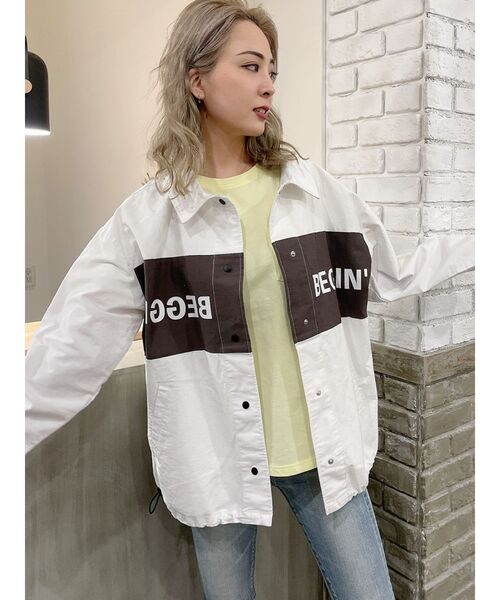 GYDA（ジェイダ）の「BEGGIN SWITCHING ジャケット（ブルゾン・レディース・ベージュ/オフホワイト/その他1・FREE）」の20枚目の写真