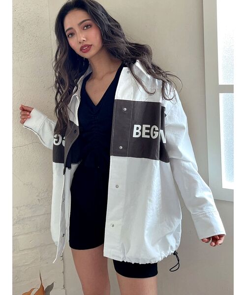 GYDA（ジェイダ）の「BEGGIN SWITCHING ジャケット（ブルゾン・レディース・ベージュ/オフホワイト/その他1・FREE）」の17枚目の写真