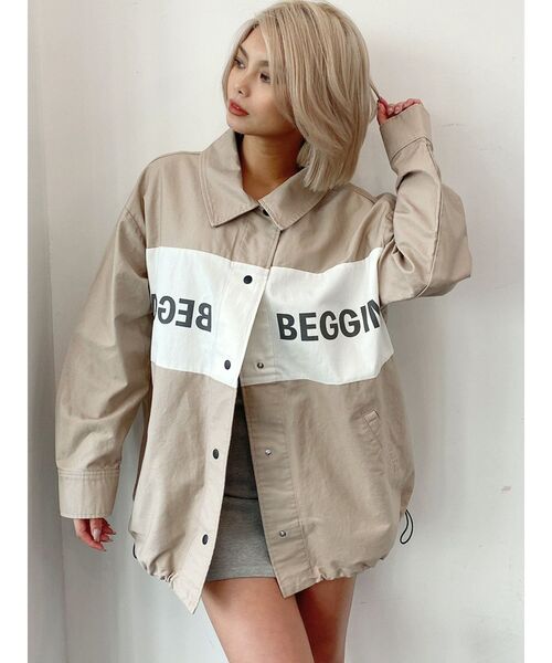 GYDA（ジェイダ）の「BEGGIN SWITCHING ジャケット（ブルゾン・レディース・ベージュ/オフホワイト/その他1・FREE）」の18枚目の写真