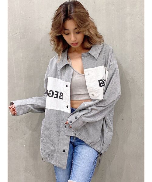 GYDA（ジェイダ）の「BEGGIN SWITCHING ジャケット（ブルゾン・レディース・ベージュ/オフホワイト/その他1・FREE）」の11枚目の写真