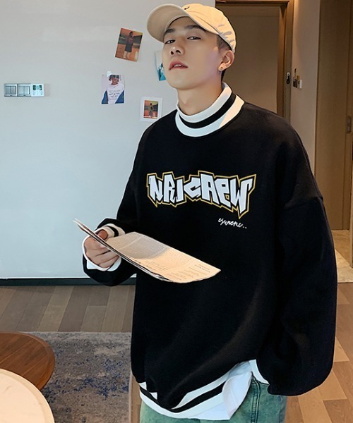 A'GEM/9 × .kom『.kom/ドットケーオーエム』裏起毛 ルーズシルエット