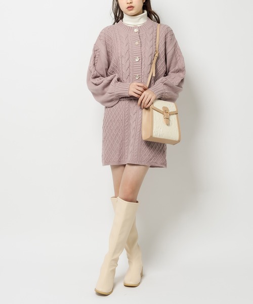 OLIVE des OLIVE（オリーブデオリーブ）の「【WEB限定カラー有】トリミングショルダーバッグ（ショルダーバッグ・レディース・ブラック/アイボリー/ライトベージュ/ダークベージュ・FREE）」の8枚目の写真