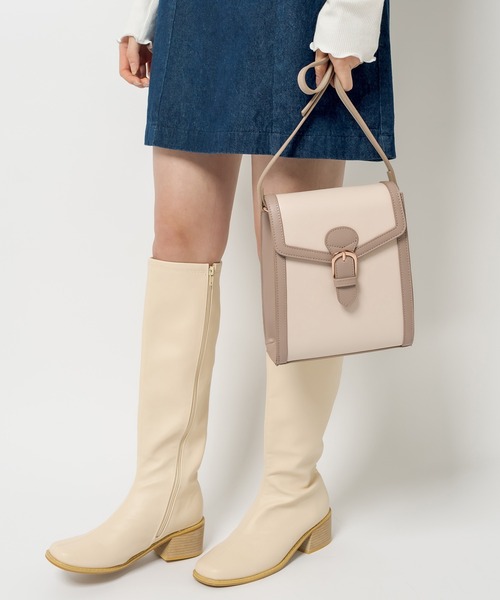 OLIVE des OLIVE（オリーブデオリーブ）の「【WEB限定カラー有】トリミングショルダーバッグ（ショルダーバッグ・レディース・ブラック/アイボリー/ライトベージュ/ダークベージュ・FREE）」の12枚目の写真