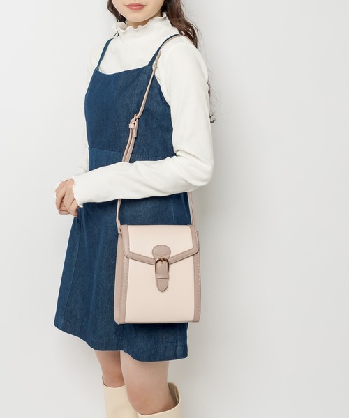 OLIVE des OLIVE（オリーブデオリーブ）の「【WEB限定カラー有】トリミングショルダーバッグ（ショルダーバッグ・レディース・ブラック/アイボリー/ライトベージュ/ダークベージュ・FREE）」の13枚目の写真