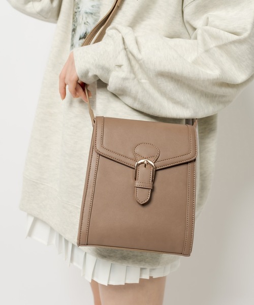 OLIVE des OLIVE（オリーブデオリーブ）の「【WEB限定カラー有】トリミングショルダーバッグ（ショルダーバッグ・レディース・ブラック/アイボリー/ライトベージュ/ダークベージュ・FREE）」の15枚目の写真