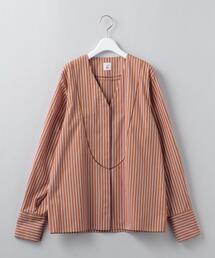 6（ロク）の「＜6(ROKU)＞Ⅴ NECK PICO SHIRT/シャツ（シャツ/ブラウス 