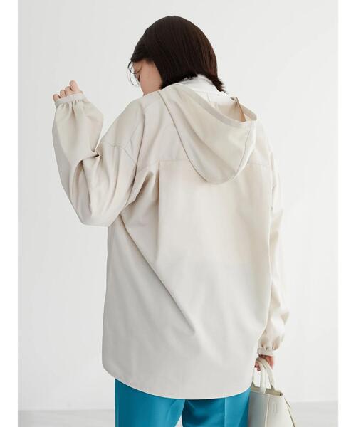 Green　Parks（グリーンパークス）の「ビエラフード付チュニック＊＊（シャツ/ブラウス・レディース・ブルー/ライトベージュ・FREE）」の8枚目の写真