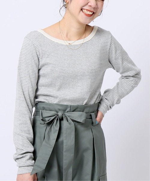 MILLER(ミラー)の「【MILLER/ミラー】ロングスリーブTシャツ(Tシャツ/カットソー・レディース・グレー/ネイビー/オレンジ/イエロー・FREE)」の2枚目の写真