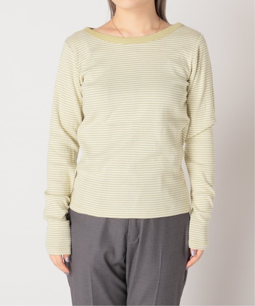 MILLER(ミラー)の「【MILLER/ミラー】ロングスリーブTシャツ(Tシャツ/カットソー・レディース・グレー/ネイビー/オレンジ/イエロー・FREE)」の18枚目の写真