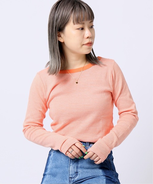 MILLER(ミラー)の「【MILLER/ミラー】ロングスリーブTシャツ(Tシャツ/カットソー・レディース・グレー/ネイビー/オレンジ/イエロー・FREE)」の11枚目の写真