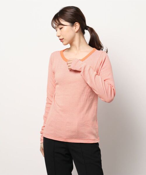 MILLER(ミラー)の「【MILLER/ミラー】ロングスリーブTシャツ(Tシャツ/カットソー・レディース・グレー/ネイビー/オレンジ/イエロー・FREE)」の16枚目の写真