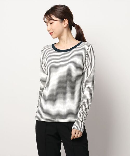 MILLER(ミラー)の「【MILLER/ミラー】ロングスリーブTシャツ(Tシャツ/カットソー・レディース・グレー/ネイビー/オレンジ/イエロー・FREE)」の22枚目の写真