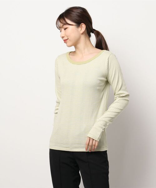 MILLER(ミラー)の「【MILLER/ミラー】ロングスリーブTシャツ(Tシャツ/カットソー・レディース・グレー/ネイビー/オレンジ/イエロー・FREE)」の19枚目の写真