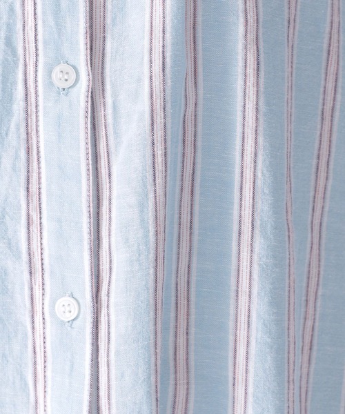 niko and...（ニコアンド）の「リネンリヨセルストライプワンピース（ワンピース・レディース・ピンク/イエロー/ブルー・MEDIUM/LARGE）」の12枚目の写真