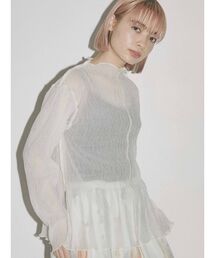 merry jenny | 2トーンエアリーメロウチュニック(Tシャツ/カットソー)