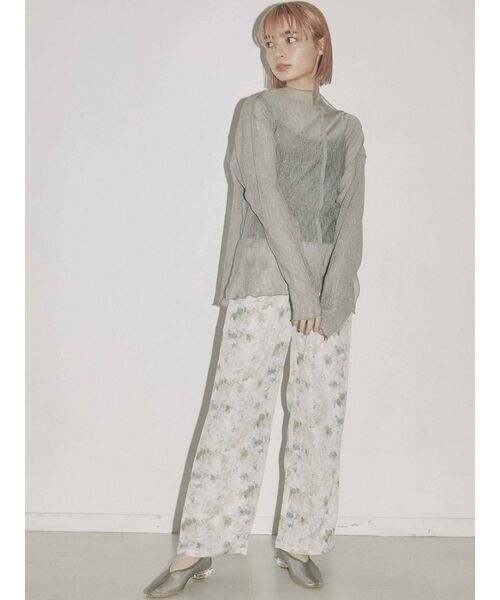 merry jenny（メリージェニー）の「2トーンエアリーメロウチュニック（Tシャツ/カットソー・レディース・ライトグレー/ベージュ/オフホワイト・FREE）」の11枚目の写真