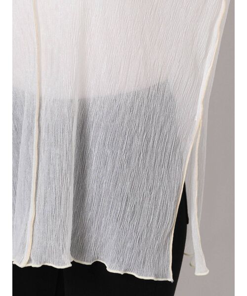 merry jenny（メリージェニー）の「2トーンエアリーメロウチュニック（Tシャツ/カットソー・レディース・ライトグレー/ベージュ/オフホワイト・FREE）」の16枚目の写真